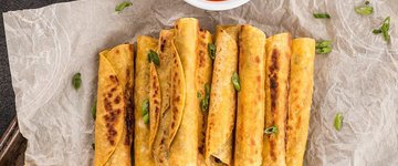 Creamy Black Bean Taquitos