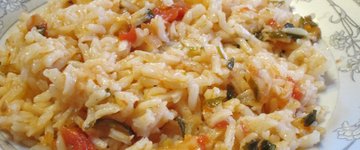 Portuguese Rice with Parsley and Cilantro