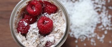 Raspberry Coconut Overnight Oats