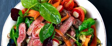 Paleo Balsamic Ginger Steak Salad
