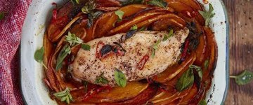 Roasted Chicken with Butternut Squash & Chili