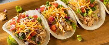 Slow Cooker Shredded Chicken Tacos