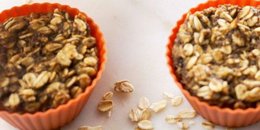 Baked Banana Oatmeal Cups