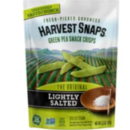 Harvest Snaps Lightly Salted Green pea Snack Crips