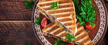 Pesto Grilled Cheese on Sourdough