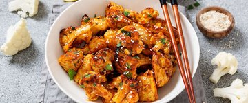 Vegan Sticky Sesame Cauliflower
