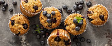 Blueberry Barley Muffins