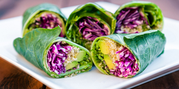 Quinoa & Hummus Stuffed Wraps