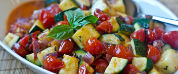 Sautéed Zucchini and Cherry Tomatoes