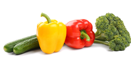 Cucumber, Red Pepper, Broccoli