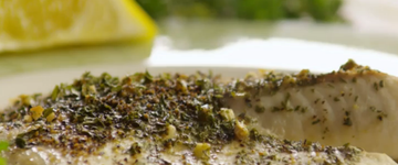 Grilled Fish with Zesty Lemon-Garlic Sauce 