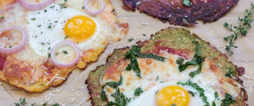 Breakfast Pizza with Cauliflower Crust