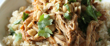 Crockpot Thai Peanut Chicken