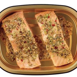 Meal Simple by H‑E‑B Garlic Pesto Atlantic Salmon Portions