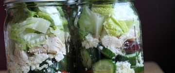 Greek Chicken Mason Jar Salad