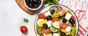 Greek Salad with Feta and Kalamata Olives