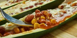 Mexican Zucchini Burrito Boats