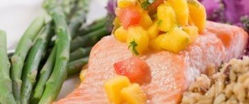 Baked Salmon with Mango Salsa
