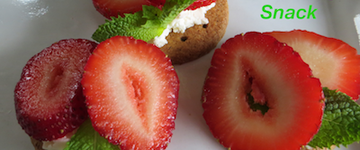 Strawberry cream cheese "sandwiches"