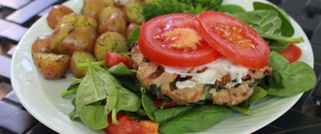 Spinach Cranberry Turkey Burgers