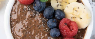 Dark Chocolate Berry Chia Pudding