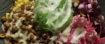 Quinoa, Chickpea, Avocado Salad