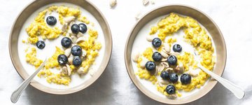 Golden Milk Oatmeal with Pepita Brittle