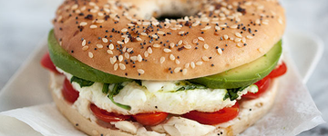 Microwave Egg and Vegetable Breakfast Sandwich