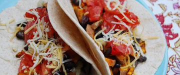 Curried Sweet Potato & Black Bean Tacos
