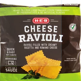 HEB Cheese ravioli