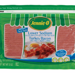 Jennie-O Lower Sodium Turkey Bacon with Sea Salt