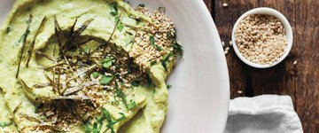 Roasted Sesame Avocado Cream