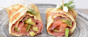 Healthy egg wrap