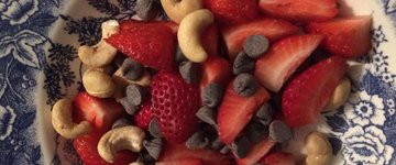 Chocolate Strawberry Cashew Dessert