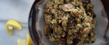 Pressure Cooker Mediterranean Mushroom Quinoa