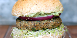 Spicy Sweet Potato Black Bean Burger