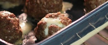 Mozzarella Stuffed Meatballs