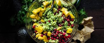Mango Pomegranate Guacamole