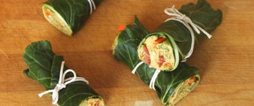 Hummus Collard Wraps