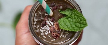 Chocolate, Banana,  Spirulina Smoothie