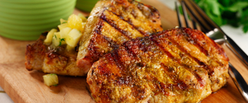 Caribbean Grilled Pork with Tropical Salsa