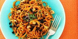 Spiralized Sweet Potato Salad