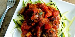 Zucchini Noodles with your homemade tomato sauce