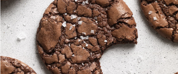 Hot Chocolate Brownie Crinkle Cookie Recipe
