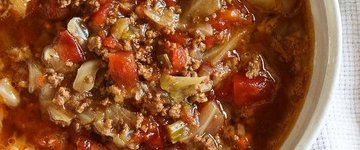 Pressure Cooker Chunky Beef & Cabbage Soup
