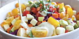 Rainbow Chopped Salad with Creamy Sage Dressing