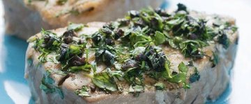 Tuna Steak with Herb Sauce