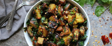 Potato Salad with Moringa Leaves