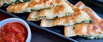 Mini Avocado and Hummus Quesadillas