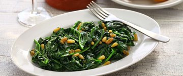 Sautéed Spinach with Lemon and Garlic